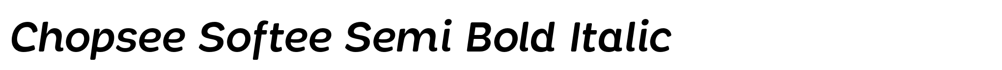 Chopsee Softee Semi Bold Italic image